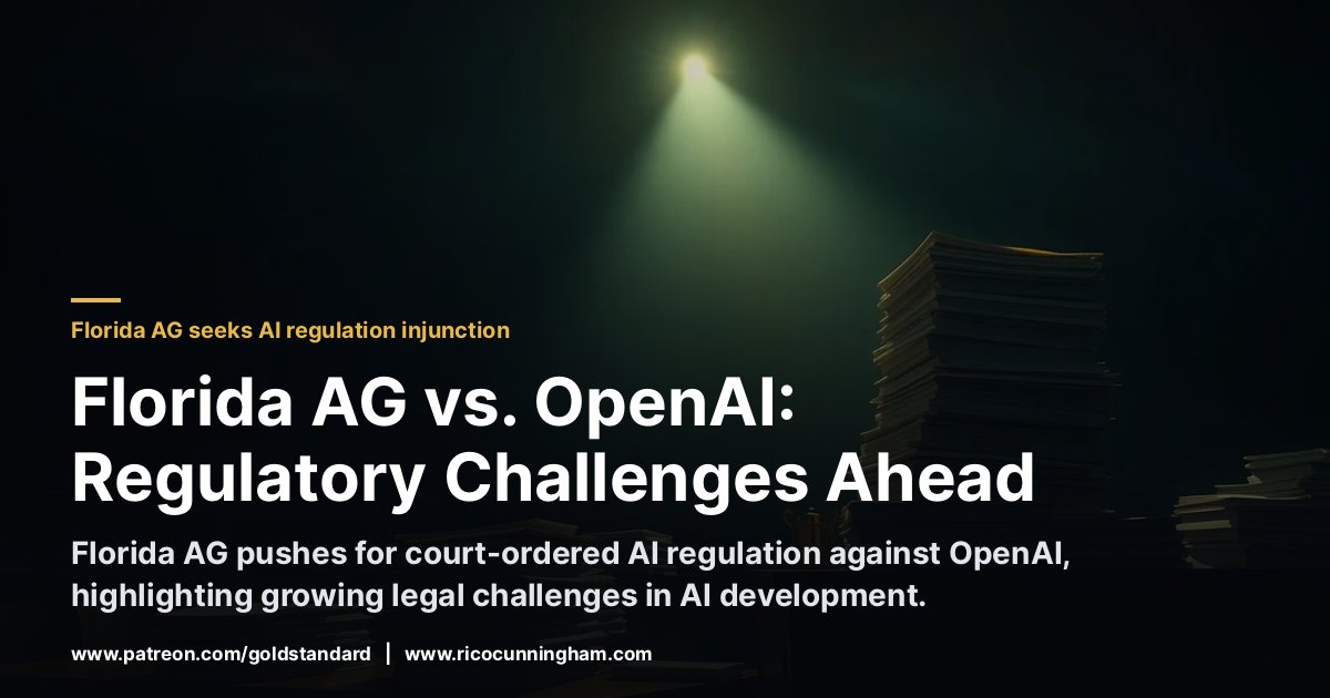 Florida Seeks Injunction to Halt OpenAI Model Development